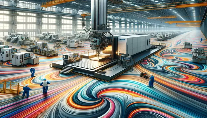 Manufacturing Services Video Image - The rainbow like colors represent the creative Ocean Llama brings to manufacturing videos.