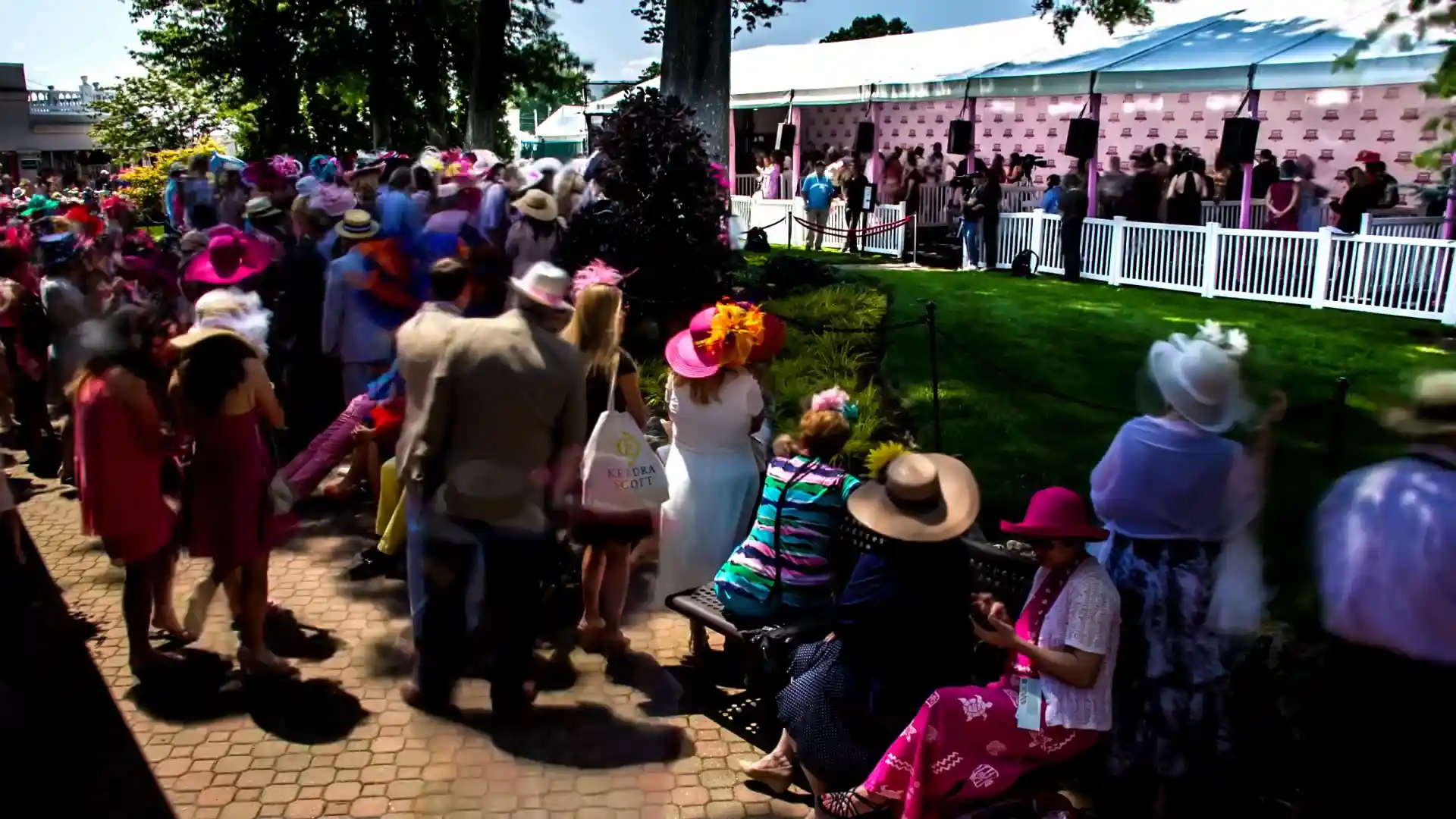 Crowds At Kentucky Derby